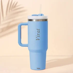 Personalised Cool Blue Trendy Tumbler