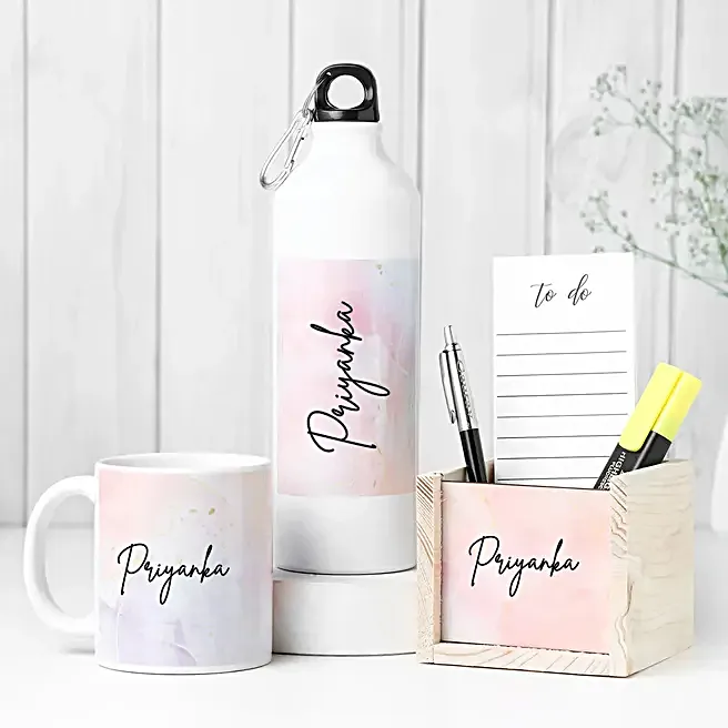 Personalised Office Essentials Gift Combo