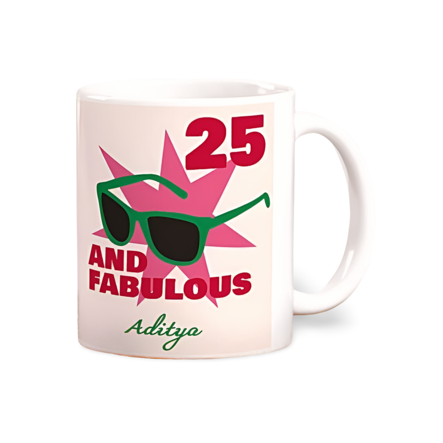 Personalised Mug - 25 & Fabulous