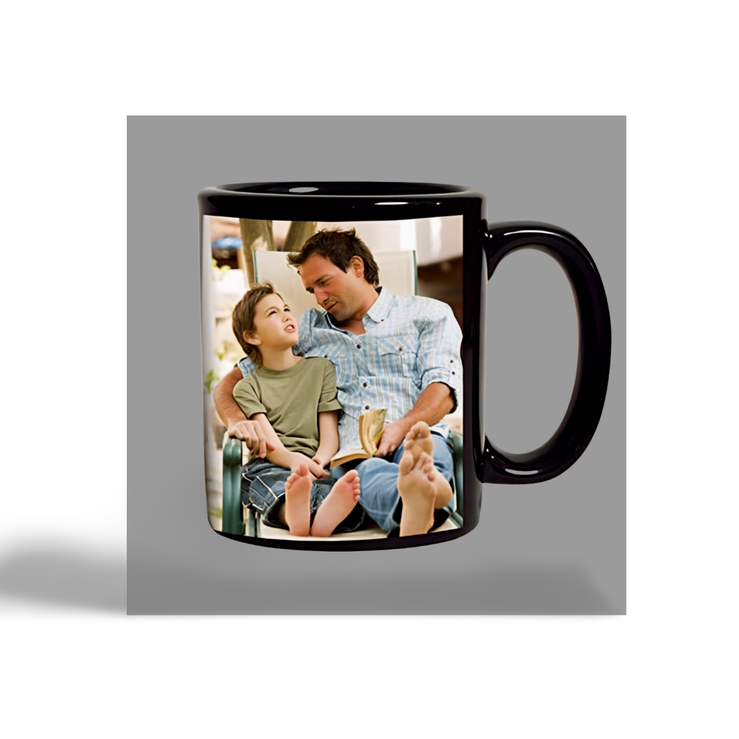 Black Personalised Coffee Mug