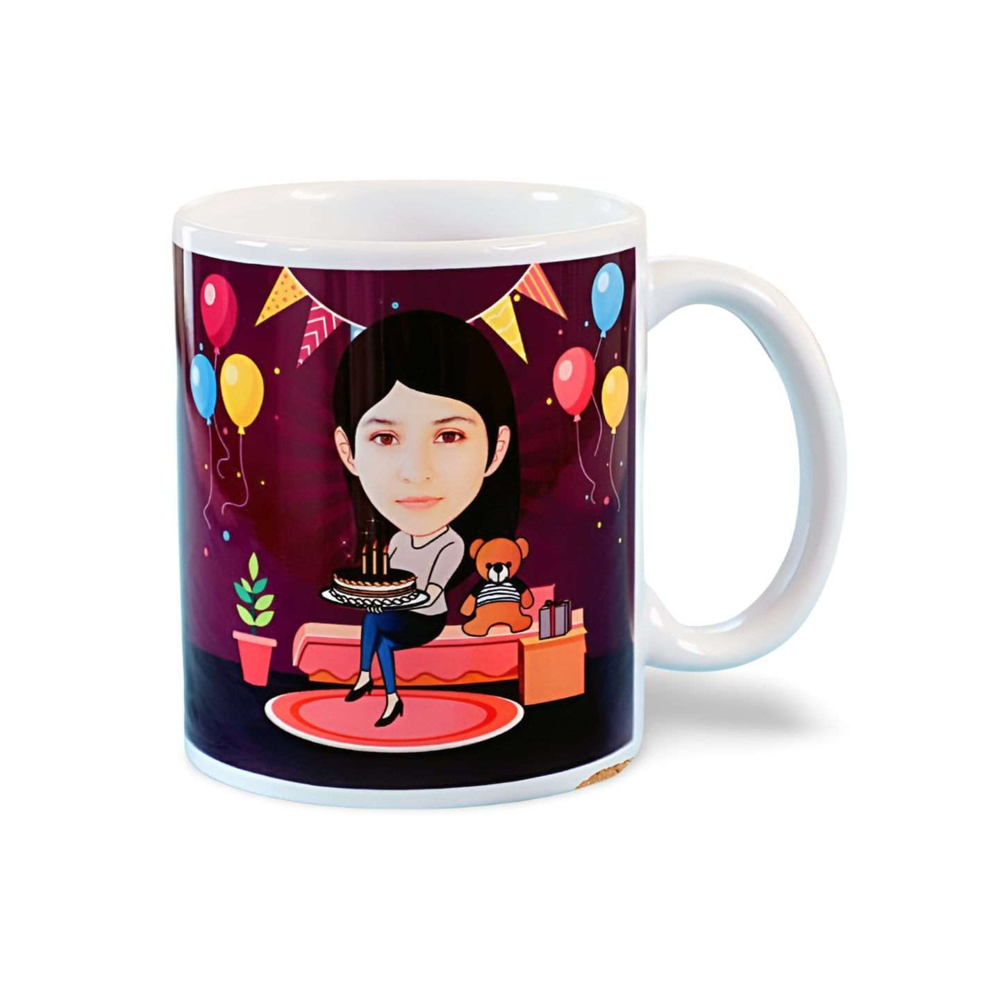 Personalised Caricature Birthday Mug