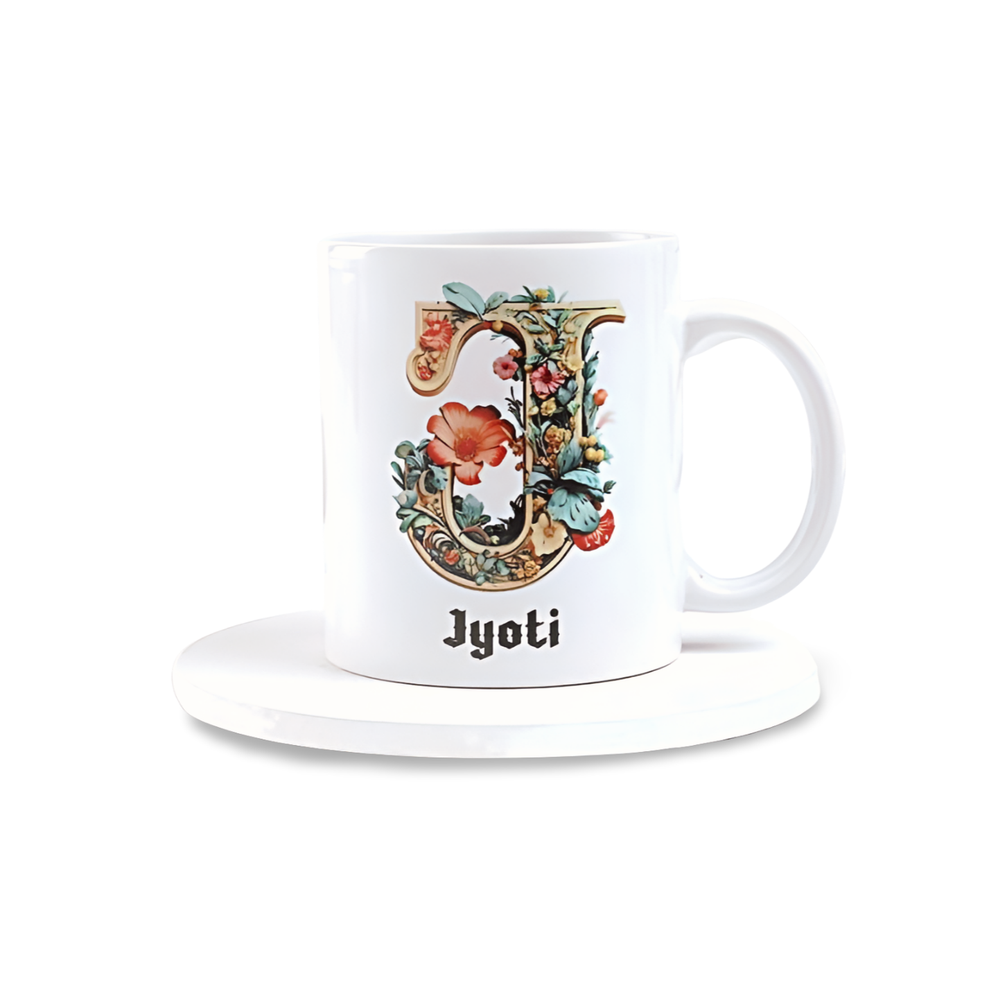 Chic Initial and Name Mug
