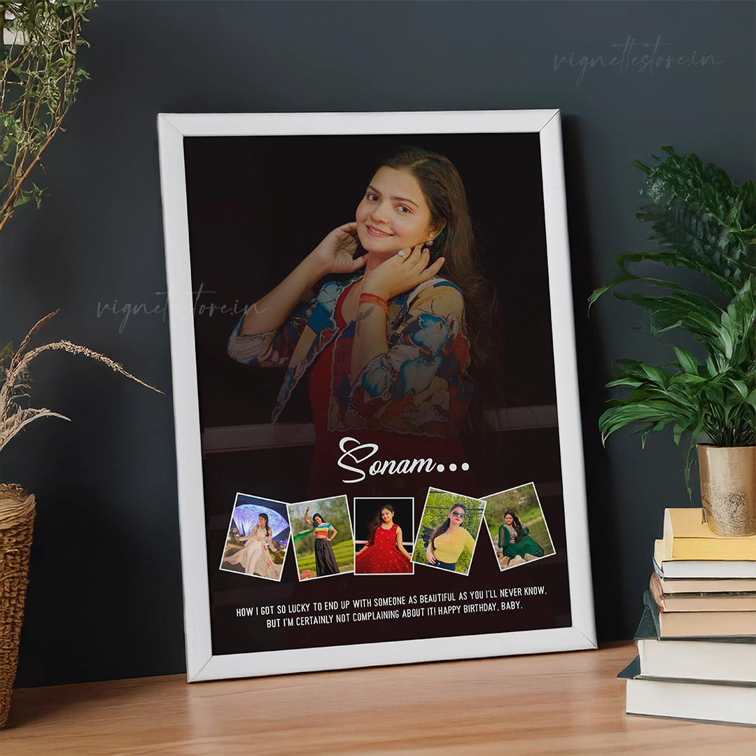 Birthday Frame for Her I Photo Collage Frame