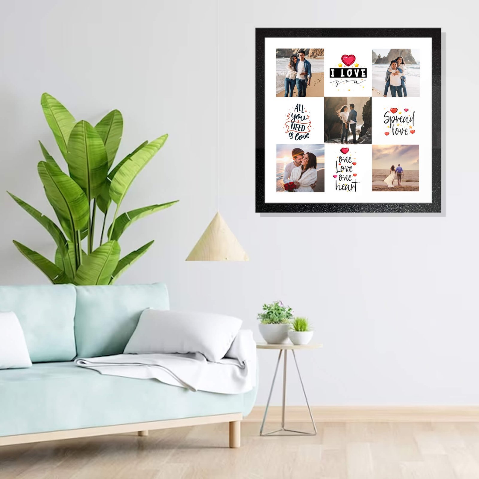 Couple Photo Frame Collage with 5 Photos