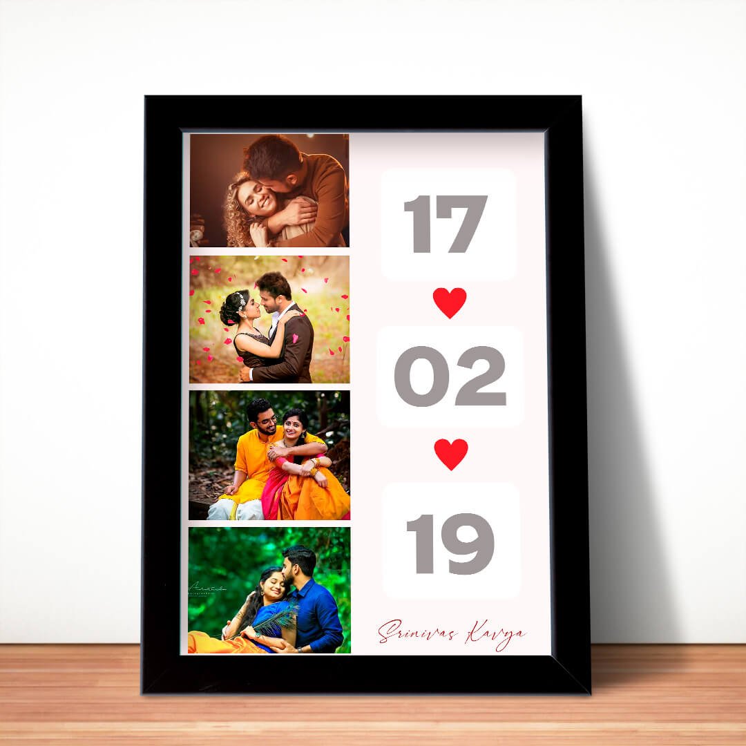 Customized Couple Photo Colage Frame