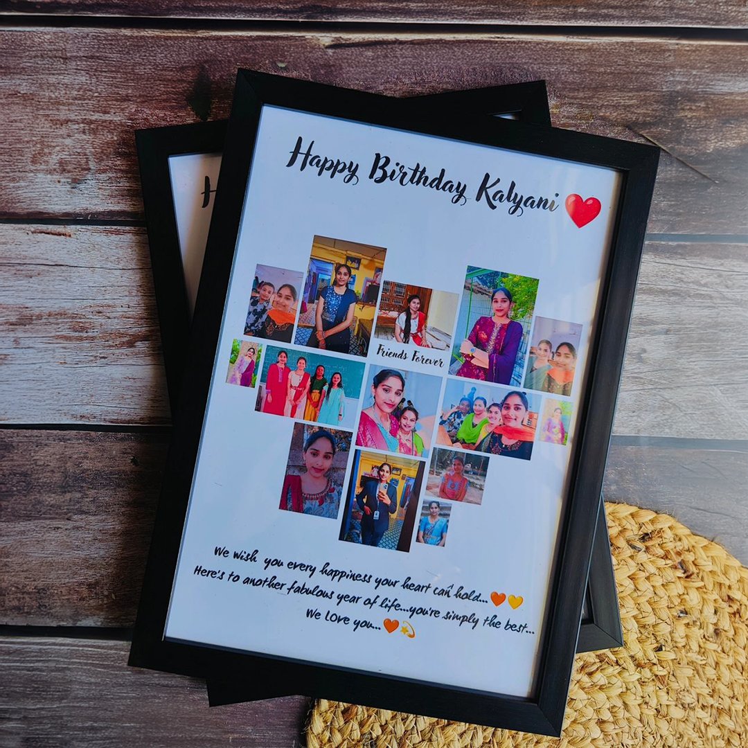 Elegant Heart Shape Collage Frame