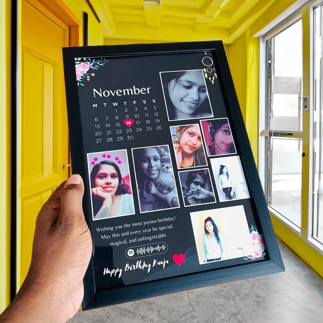 Personalised 7 Photo Birthday Collage Frame