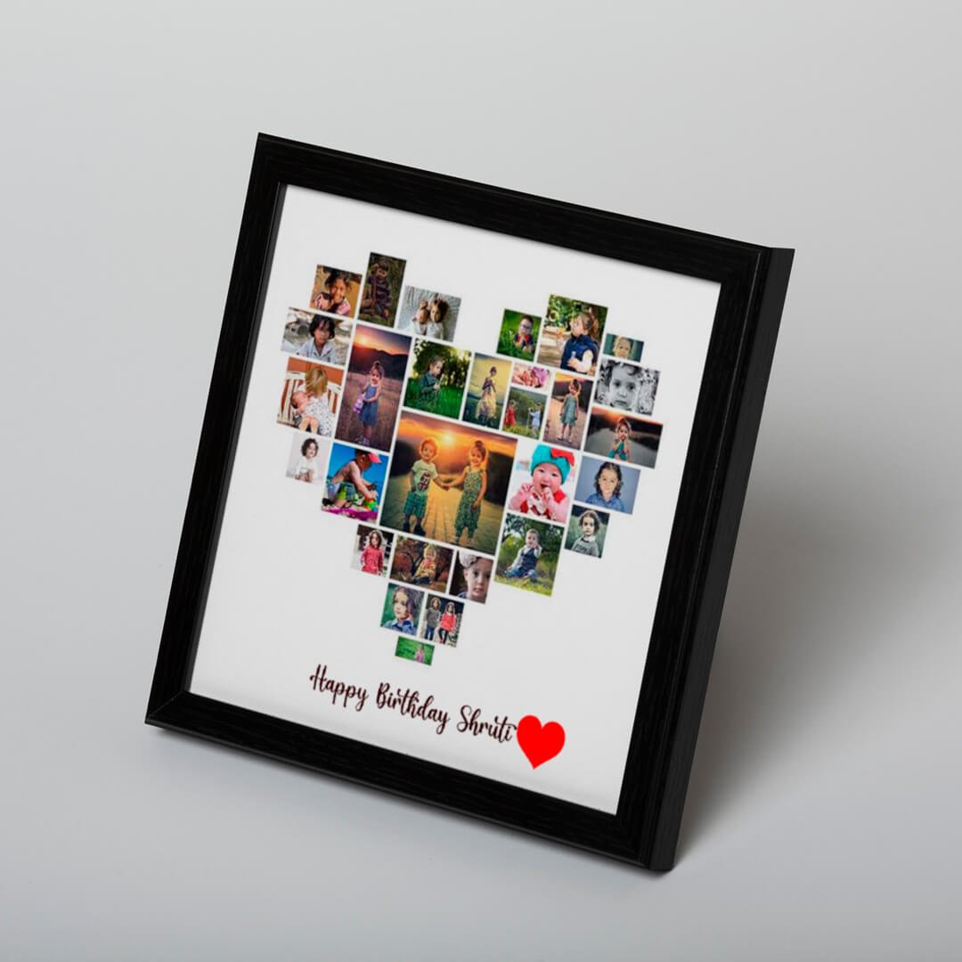 Personalize Heart Shape Collage